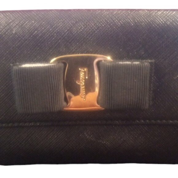 Ferragamo bow-detail Italian-leather wallet Salvatore Ferragamo Crimson Gift Box - Picture 7 of 11